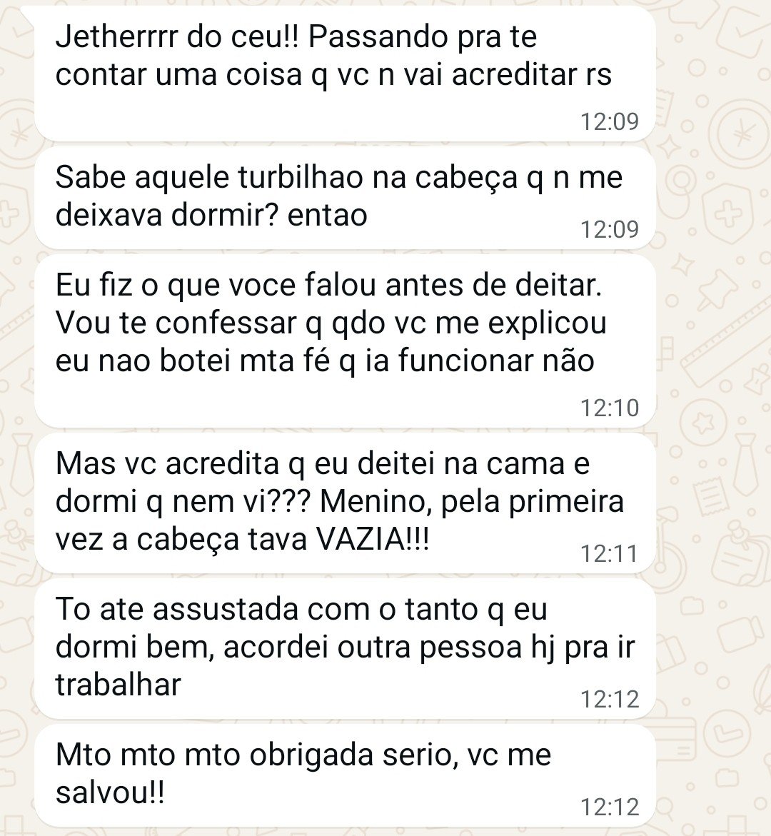 Relato de Gabriela sobre a técnica PRA Já